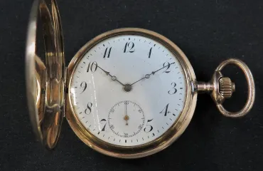 K14 アンティーク 手巻き懐中時計