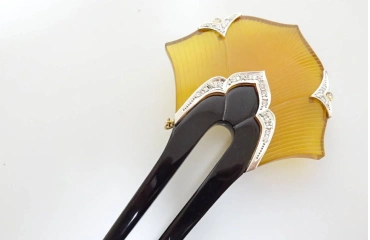 K18 かんざし べっ甲 プラチナ