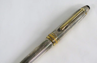 18K モンブラン マイスターシュテュック No.146 スターリングシルバー 925 EF 万年筆