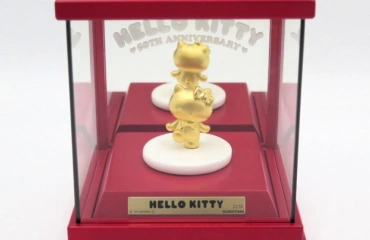 限定 KUROTANI 純金フィギュア ハローキティ50周年