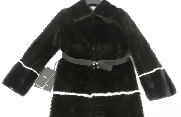 FENDI フェンディ コート メタリックレザー