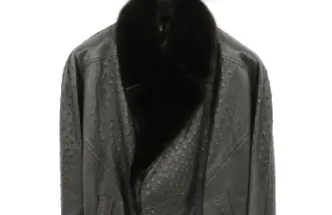 ZILLI ジリー 毛皮付きレザーブルゾン