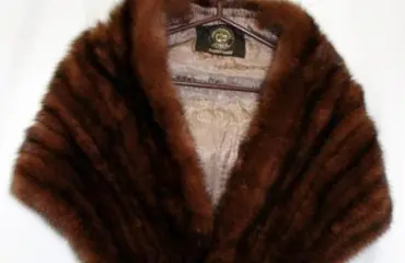 ソボル ロシアンセーブル ショール茶系