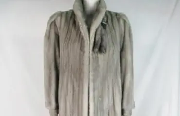 SAGA MINK コート レディース グレー