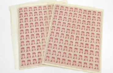 観音菩薩像 10円 100面シート 薄紙有 計2点