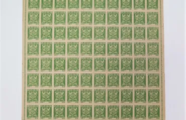 第一次普通切手 10銭 100面シート 未使用