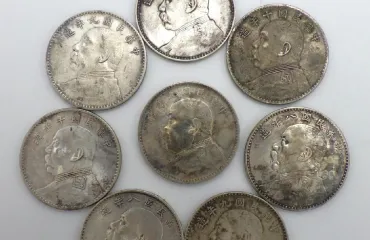 壹圓銀貨 袁世凱 中華民国8～10年 約26.51～26.91g 計8点