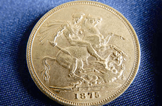 イギリス 1875年ヴィクトリア ソブリン金貨