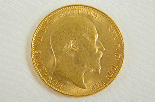 イギリス 1910年エドワード7世 ソブリン金貨