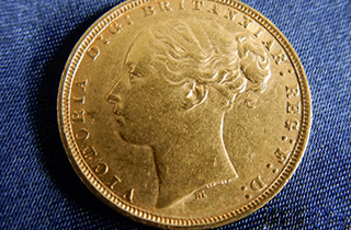 イギリス 1875年ヴィクトリア ソブリン金貨