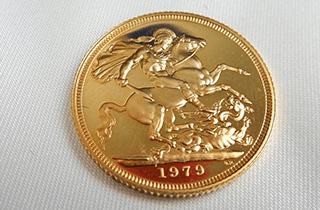 イギリス1979年エリザベス2世 ソブリン金貨