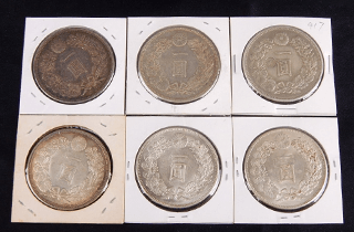 一圓銀貨 6枚セット（明治期）