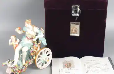 マイセン 1890年頃 チャリオットに乗るヴィーナス
