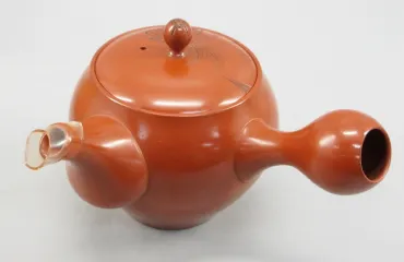 山田宝生 常滑 茶注 共箱・共布付き