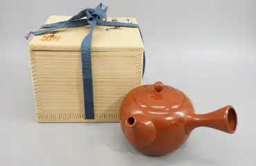名工 山田宝生 作 常滑焼 茶注 瓢箪 煎茶道具 急須
