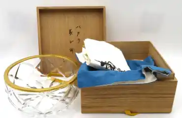 バカラ 金彩切子 カットガラス