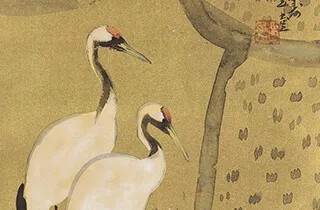 川合 玉堂 喜壽双鶴