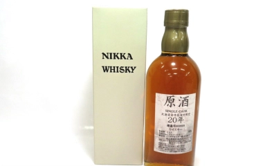 ニッカ 原酒 20年 北海道余市蒸留所限定 シングルカスク 500ml