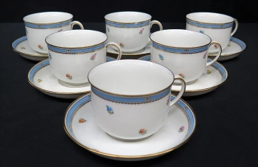 ビーダーマイヤー カップ/ソーサー 計12点