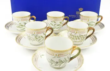 フローラダニカ コーヒーカップ＆ソーサー 計6客